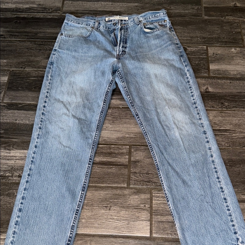 Harley-Davidson Light Blue Men Jeans 34 /30 vintage - Picture 8 of 9